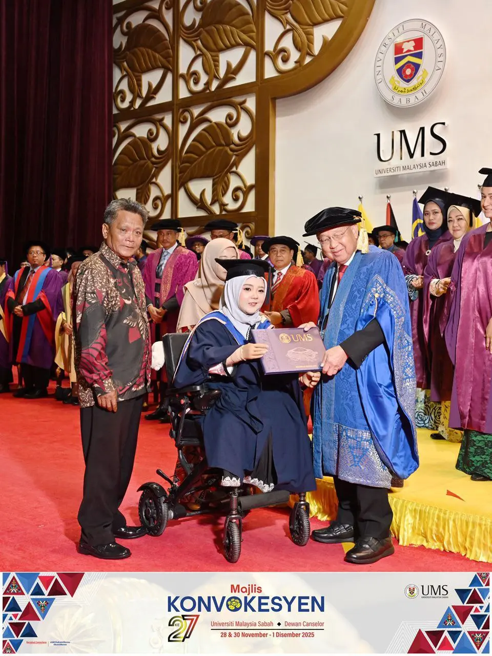 Graduan UMS Beaufort Tamat Pengajian Tanpa Anggota Badan