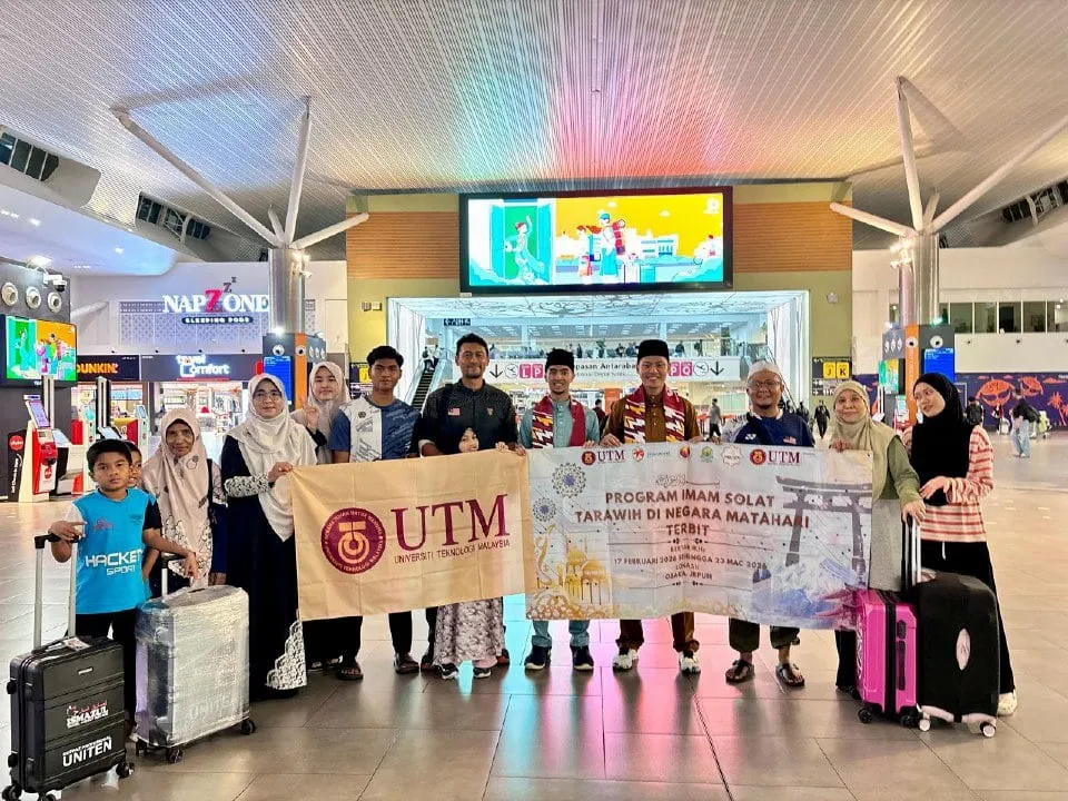 Delegasi UTM berangkat ke Osaka Jepun bagi Program Imam Solat Tarawih Ramadan 2026