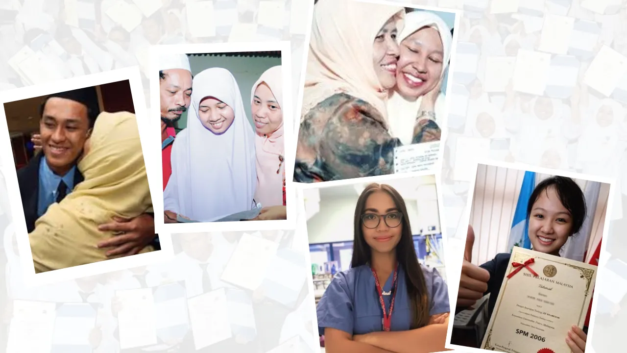 Kisah pelajar cemerlang SPM Malaysia bersama keluarga selepas keputusan diumumkan