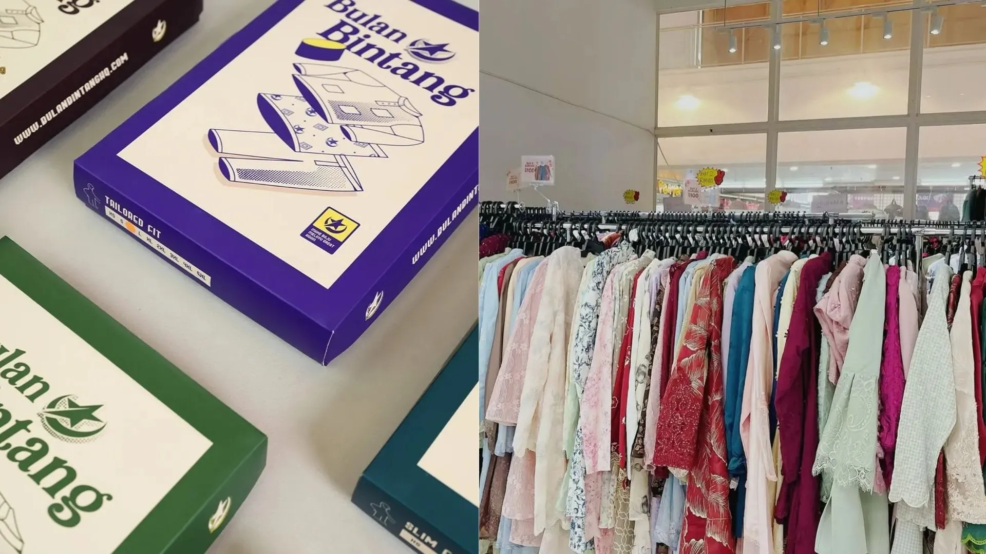 Koleksi baju raya Bulan Bintang dan pelbagai brand baju raya 2026 yang trending di Malaysia