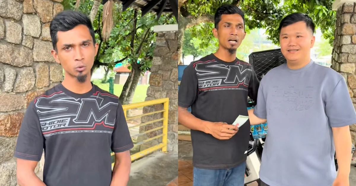 Abang Minyak Hitam Jalanan membantu pemuda Cina membaiki motosikal tanpa bayaran, kisah dakwah dengan akhlak tular di media sosia