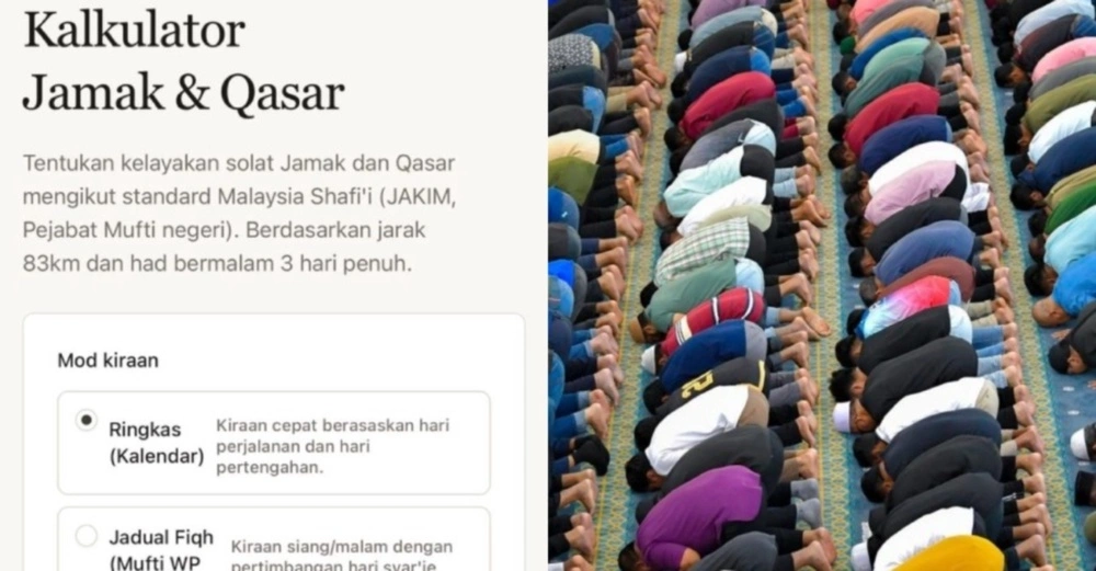 Kalkulator musafir jamak qasar dibangunkan guru Al-Quran untuk semak kelayakan solat ketika travel