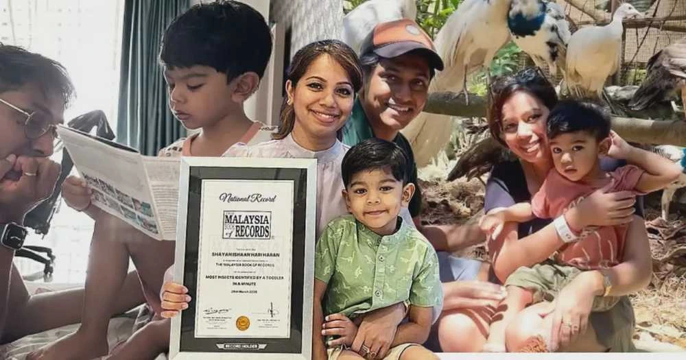 Kanak-kanak 2 tahun pegang sijil Malaysia Book of Records bersama keluarga selepas berjaya kenal pasti 30 jenis serangga dalam satu minit