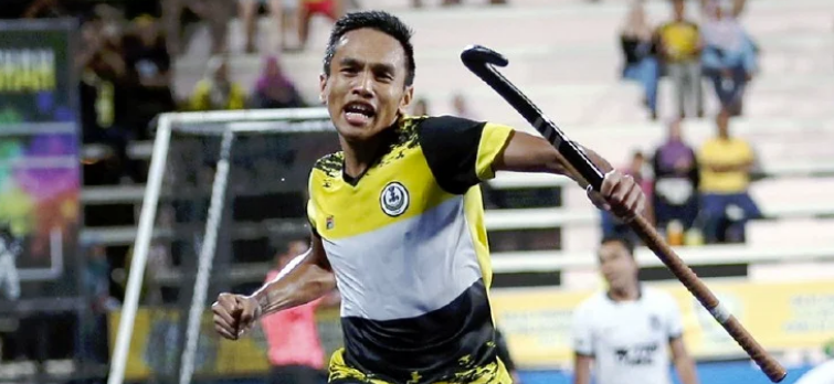 Haziq Samsul RM30 juta meraikan jaringan ketika mewakili pasukan hoki Malaysia di stadium