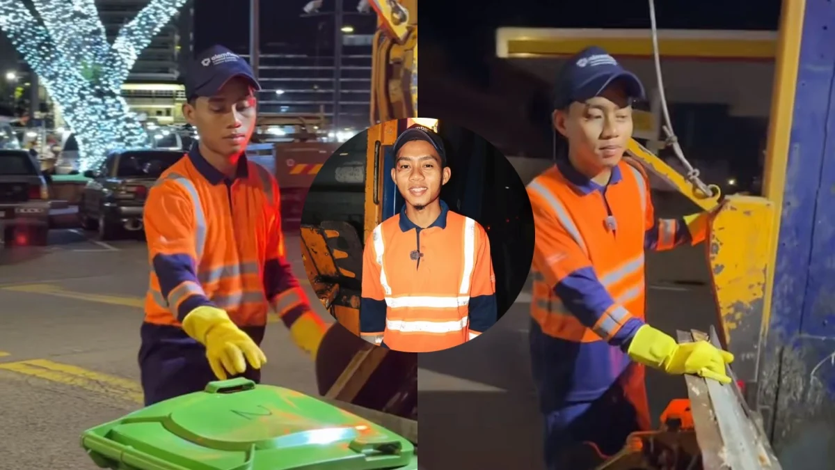 Pemuda kutip sampah di Kuantan sanggup bekerja malam demi sara tiga adik bersekolah dengan rezeki halal